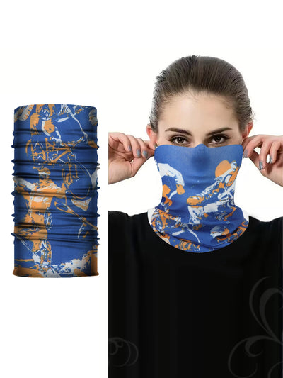 Cycling Face Mask Absorb Sweat Breathable Fishing Training Sport UV Face Scarf Neck Gaiter Summer Face Bandana Ice Silk Men Wome