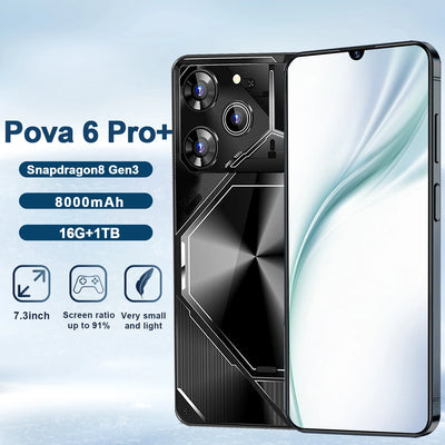 Teléfono inteligente Pova 6 Pro original con pantalla HD de 7.3