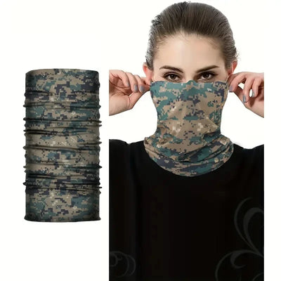 Cycling Face Mask Absorb Sweat Breathable Fishing Training Sport UV Face Scarf Neck Gaiter Summer Face Bandana Ice Silk Men Wome