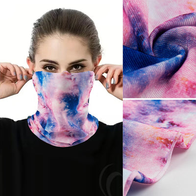Cycling Face Mask Absorb Sweat Breathable Fishing Training Sport UV Face Scarf Neck Gaiter Summer Face Bandana Ice Silk Men Wome