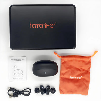 ‌HAMANFER MX20 Clip Wireless Bluetooth Sport In-Ear Headset Headphones 36H Play IPX7 Waterproof Sweatproof Lightweight Earphones
