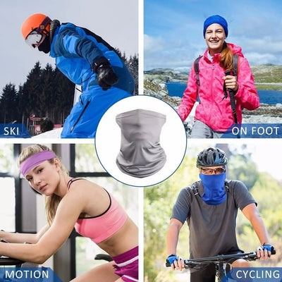 Cycling Face Mask Absorb Sweat Breathable Fishing Training Sport UV Face Scarf Neck Gaiter Summer Face Bandana Ice Silk Men Wome