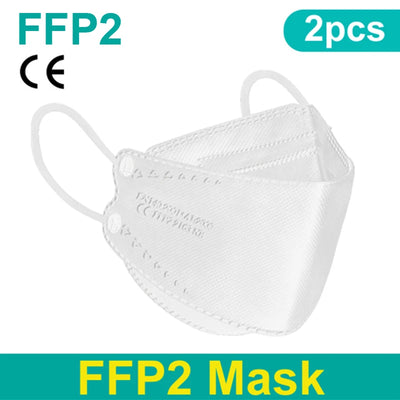 Adult 4 Layers CE FFP2 KN95 Mask Respirator Fabric Face Mask FFP2 Mascarilla Filter Mouth Dustproof Reuseable ffp2 Face mask