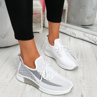 Flats Women Sneakers Shoes Spring Sneakers Women Summer Lace Up Flats Women Plus Size  Women Casual Shoes  Zapatos Mujerfg5