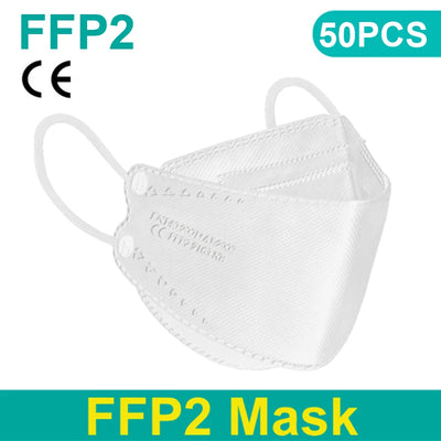 Adult 4 Layers CE FFP2 KN95 Mask Respirator Fabric Face Mask FFP2 Mascarilla Filter Mouth Dustproof Reuseable ffp2 Face mask