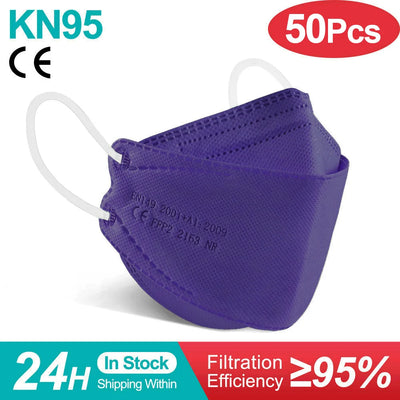 Fish Mask KN95 Mascarillas FPP2 Adult Morandi FFP2mask 4 Layer FFPP2 Approved Face Masks FFP2 Respirator Mouth Cover Masque FFP2