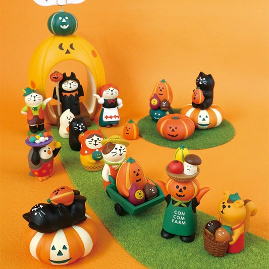 Scene Decoration New Halloween Series Bookshelf Decorationt Collectible Home Decoration Garden Resin Craft Toy Bonsai Ornaments
