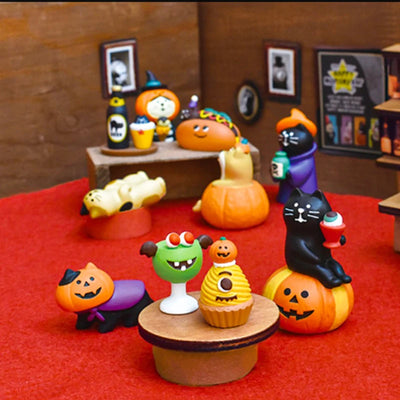 Scene Decoration New Halloween Series Bookshelf Decorationt Collectible Home Decoration Garden Resin Craft Toy Bonsai Ornaments