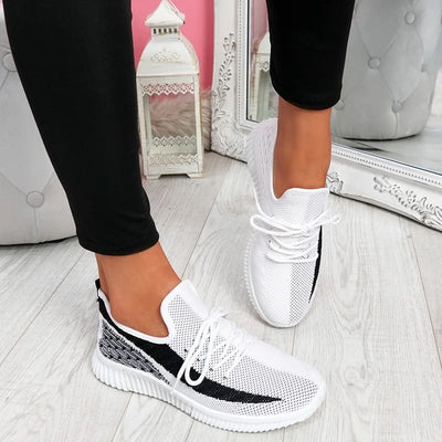 Flats Women Sneakers Shoes Spring Sneakers Women Summer Lace Up Flats Women Plus Size  Women Casual Shoes  Zapatos Mujerfg5