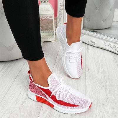 Flats Women Sneakers Shoes Spring Sneakers Women Summer Lace Up Flats Women Plus Size  Women Casual Shoes  Zapatos Mujerfg5