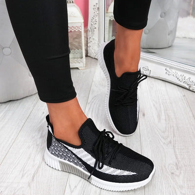 Flats Women Sneakers Shoes Spring Sneakers Women Summer Lace Up Flats Women Plus Size  Women Casual Shoes  Zapatos Mujerfg5