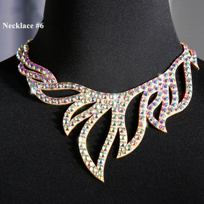 Necklace Collar Choker Ancient Egyptian Costume Belly Dance Jewelry Sparkle Rhinestone Costume Accessory Photography Show Stage
