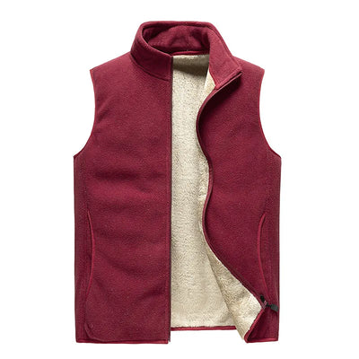lamb cashmere waistcoat for men Brand Winter Jacket Men Vest Men Zipper Mens Jacket Sleeveless Casual Winter Waistcoat Men S-8XL