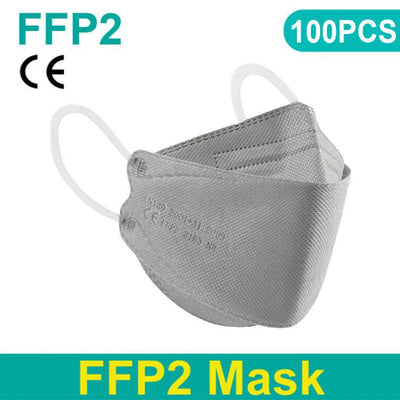 Adult 4 Layers CE FFP2 KN95 Mask Respirator Fabric Face Mask FFP2 Mascarilla Filter Mouth Dustproof Reuseable ffp2 Face mask