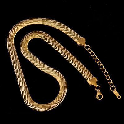 XIYANIKE 316L Stainless Steel Thick Snake Bone Necklace For Women Punk Hip Hop 2021 Trend Party Gift Fashion Jewelry collier