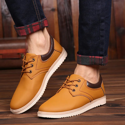 Men Leather Casual Shoes Men 2020 Summer Brand Comfortable Flat Shoes for Men Trendy Sneaker Men Oxfords Shoes