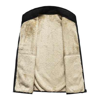 lamb cashmere waistcoat for men Brand Winter Jacket Men Vest Men Zipper Mens Jacket Sleeveless Casual Winter Waistcoat Men S-8XL