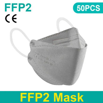 Adult 4 Layers CE FFP2 KN95 Mask Respirator Fabric Face Mask FFP2 Mascarilla Filter Mouth Dustproof Reuseable ffp2 Face mask