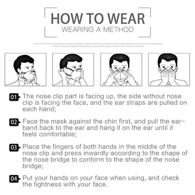 Adult 4 Layers CE FFP2 KN95 Mask Respirator Fabric Face Mask FFP2 Mascarilla Filter Mouth Dustproof Reuseable ffp2 Face mask