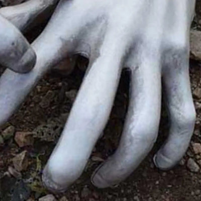 Dropshipping Halloween Decoration Realistic Life Size Skeleton Hands Plastic Fake Human Hand Bone Zombie Party Terror Scary Prop