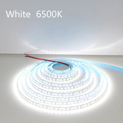 5M 600LEDs LED Strip 2835 DC12V 24V 120LEDs/m Home Lamp Strip Red Ice Blue Green Yellow Pink Flexible And Cuttable Soft Lamp Bar