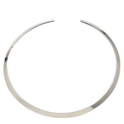 Collar Choker Necklace Neck Jewelry For Women Fashion 316L Stainless Steel Simple Personality Gold Torques Necklace