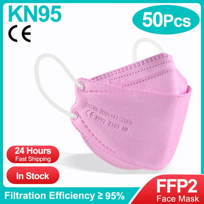 Fish Mask KN95 Mascarillas FPP2 Adult Morandi FFP2mask 4 Layer FFPP2 Approved Face Masks FFP2 Respirator Mouth Cover Masque FFP2