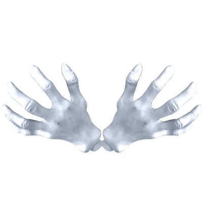 Dropshipping Halloween Decoration Realistic Life Size Skeleton Hands Plastic Fake Human Hand Bone Zombie Party Terror Scary Prop