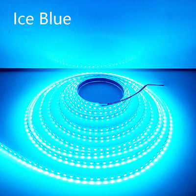 5M 600LEDs LED Strip 2835 DC12V 24V 120LEDs/m Home Lamp Strip Red Ice Blue Green Yellow Pink Flexible And Cuttable Soft Lamp Bar