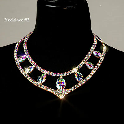 Necklace Collar Choker Ancient Egyptian Costume Belly Dance Jewelry Sparkle Rhinestone Costume Accessory Photography Show Stage
