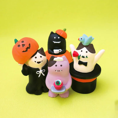 Scene Decoration New Halloween Series Bookshelf Decorationt Collectible Home Decoration Garden Resin Craft Toy Bonsai Ornaments