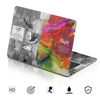 DIY Laptop Film Left and Right Brain Cover Laptop Sticker Laptop Skin 12/13/14/15/17-inch Art Decal Laptop Decoration