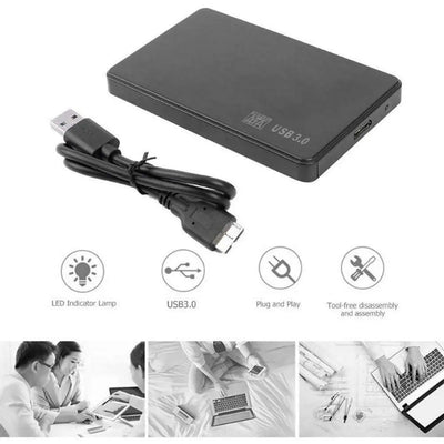 External hard drive case USB 3.0/2.0 5Gbps 2.5inch SATA External Closure HDD Hard Disk Case Box for PC external hard drive 4tb