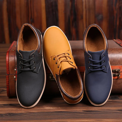 Men Leather Casual Shoes Men 2020 Summer Brand Comfortable Flat Shoes for Men Trendy Sneaker Men Oxfords Shoes