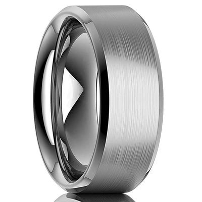 8mm Fashion Men Ring Alloy Fine Men Rings Wedding Engagement Christmas Gift Anniversary Men Jewelry Accessories