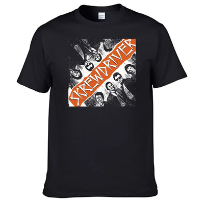 Band Skrew drivers T Shirt 100% Cotton Men Shirt N00
