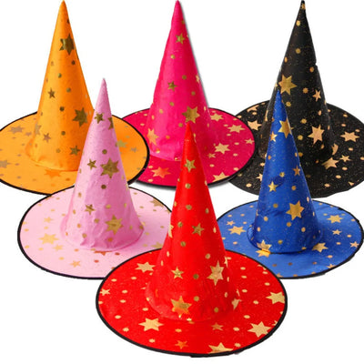 Holiday Party Supplies Halloween Witch Hats Makeup Costumes Props Halloween Decorations for Home День Рождения Декор Witch Hat
