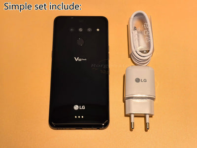 LG V50 ThinQ 4G LTE 5G Cell Phone 6.4' 6GB +128GB ROM Dual Front Triple FingerprRear Camera Unlocked Original Mobile Phone