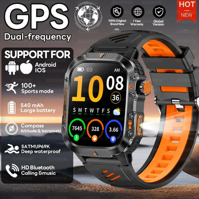 2025 New For HUIAWE GPS Smart Watch Men 540 mAh Battery 3ATM Waterproof Smartwatch Compass Altimeter Barometer Sport Bracelet