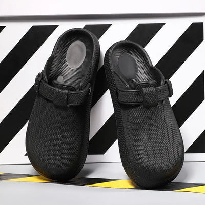 Kidmi Fashion Men Clogs Slippers Men Garden Shoes Summer Nonslip Beach Slippers Men EVA Flat Sandals Casual Waterproof Men Shoes