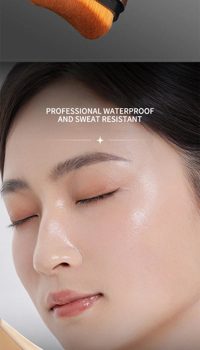 Clear and Moisturizing Foundation with a Natural Glow, Hydrating, Bling, Radiance, Thin and Lightweight Double-Ended Makeup Foundation That Can Be Rotated for Easier Application, with Its Own Brush for Waterproofing, Making I
