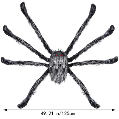 Luminous Halloween Spider Scary Big LED Spider Web Haunted Indoor Outdoor Halloween Decorations Props