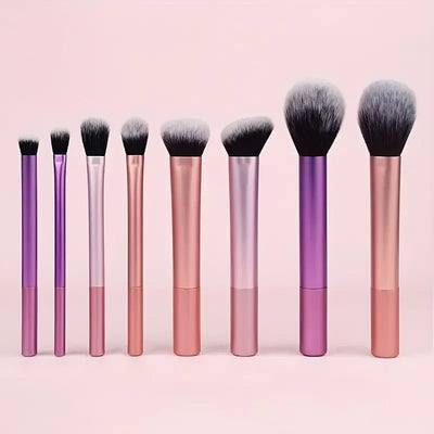 8 professional makeup brushes set, full set of powder brushes, concealer, eye shadow, powder blusher brush, soft makeup brush