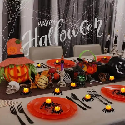 Halloween Decoration Pumpkin Lantern Decoration Party Decoration Spider Night Lantern Ghost House Horror Atmosphere Decoration