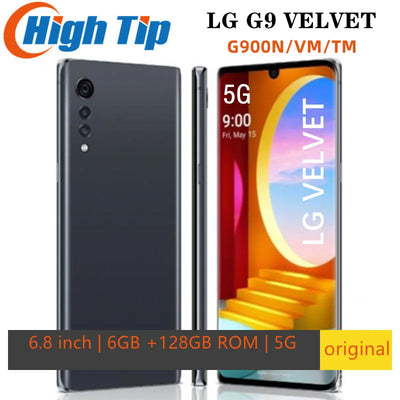 Original Unlocked LG G9 5G LM-G900N G900TM LG VELVET Mobile Phone 6GB Ram 128GB Rom 6.8'' Screen  SmartPhone Cell Phone