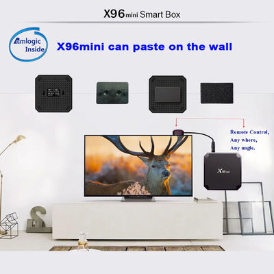 X96Mini Amlogic S905W Smart TV box  Android 9.0 Smart TV Box Support 4K H.265 HEVC AV1 HDR10 X96mini Home Theater TV