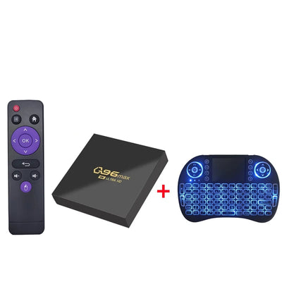 Android 14.0 Q96 MAX Smart TV Box 4G WIFI Set-top Box Allwinner H313 Android Quad Core Media Player Smart TV Box