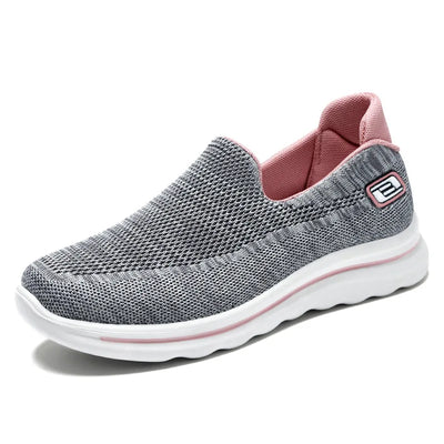 Women Shoes Summer Flying Weave Sneakers Super Light Comfortable Vulcanized Shoes Female Mesh Breathable Sneakers Women Shoes