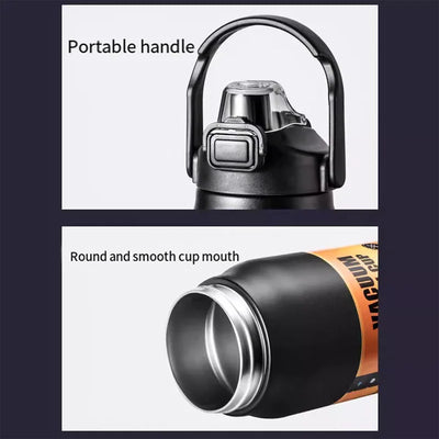 All-steel thermos cup 304 stainless steel men's large capacity tea water separation outdoor car travel kettle 1000ml/1500ml