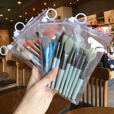 8PCS Macaron Makeup Brushes Set Eye Shadow Foundation Women Cosmetic Brush DIY Blush Powder Blending Beauty Soft Make Up Tools